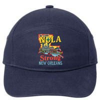 We Stand Nola Strong New Orleans Traveling Lovers Graphic 7-Panel Snapback Hat