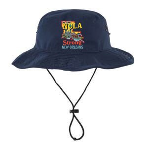 We Stand Nola Strong New Orleans Traveling Lovers Graphic Legacy Cool Fit Booney Bucket Hat