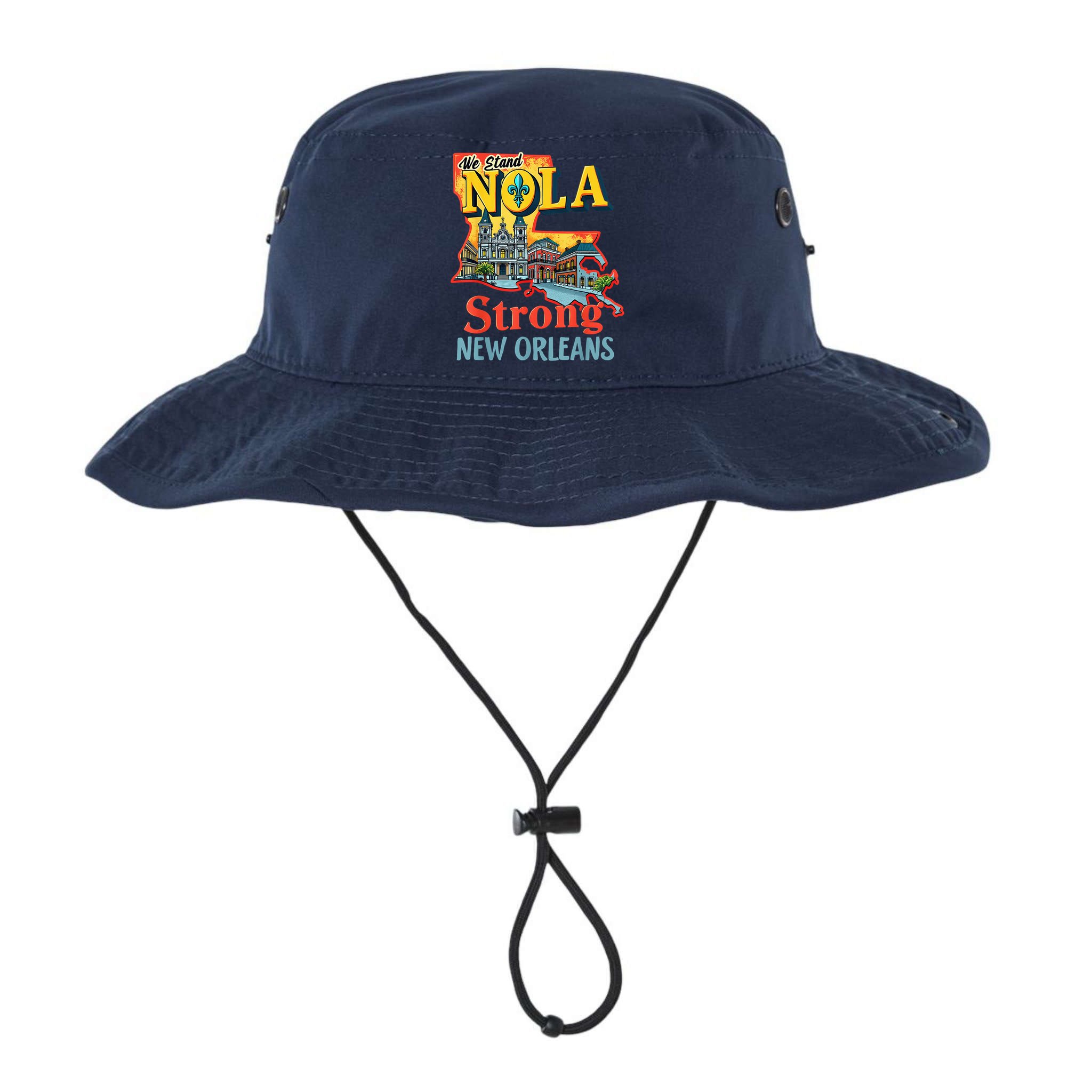 We Stand Nola Strong New Orleans Traveling Lovers Graphic Bucket Hat