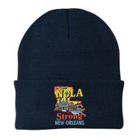 We Stand Nola Strong New Orleans Traveling Lovers Graphic Knit Cap Winter Beanie