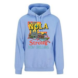 We Stand Nola Strong New Orleans Traveling Lovers Graphic Unisex Surf Hoodie