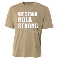 We Stand Nola Strong Mardi Gras Funny Louisiana Party Cooling Performance Crew T-Shirt