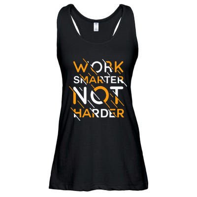 Work Smarter Not Harder Ladies Essential Flowy Tank