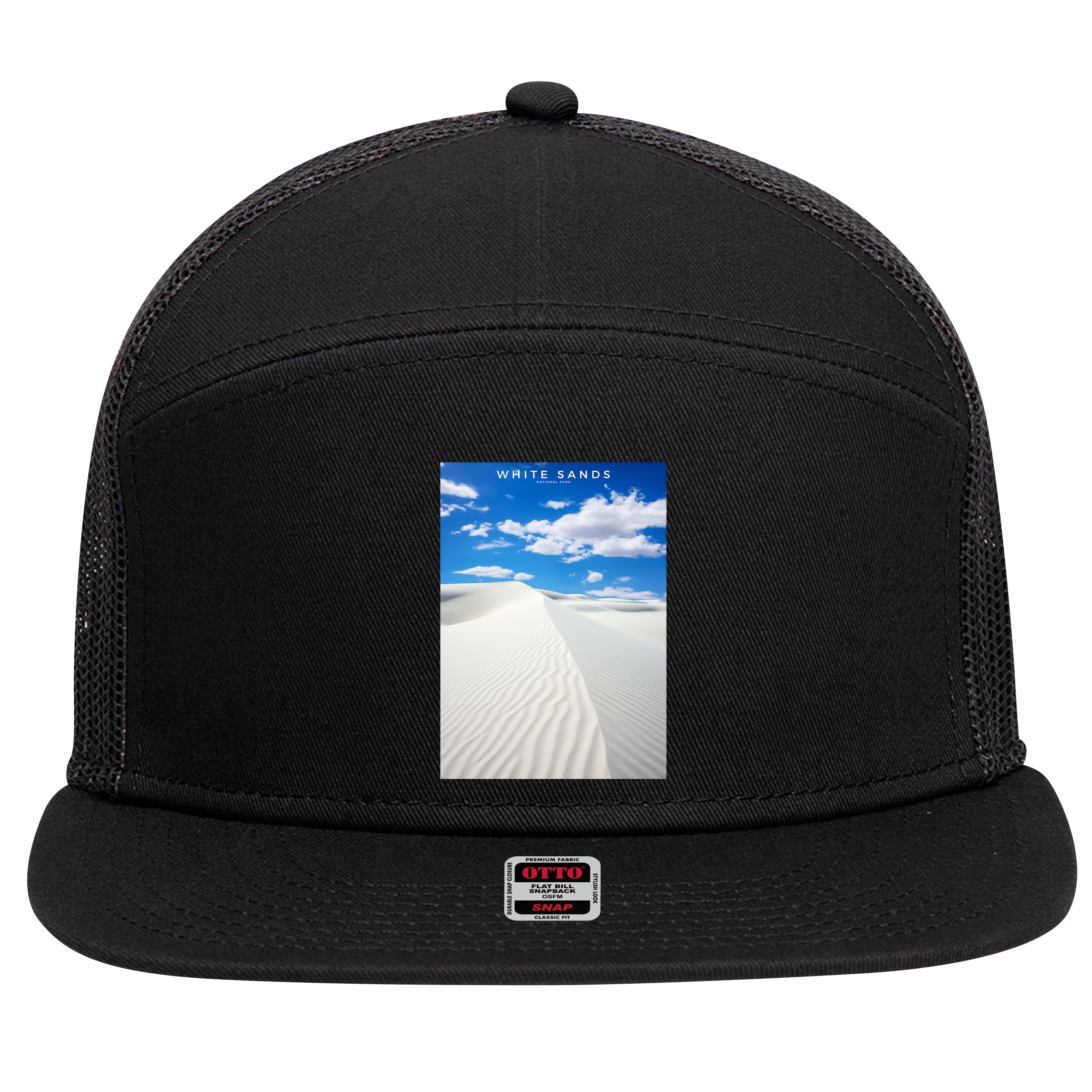 White Sands National Park 7 Panel Mesh Trucker Snapback Hat