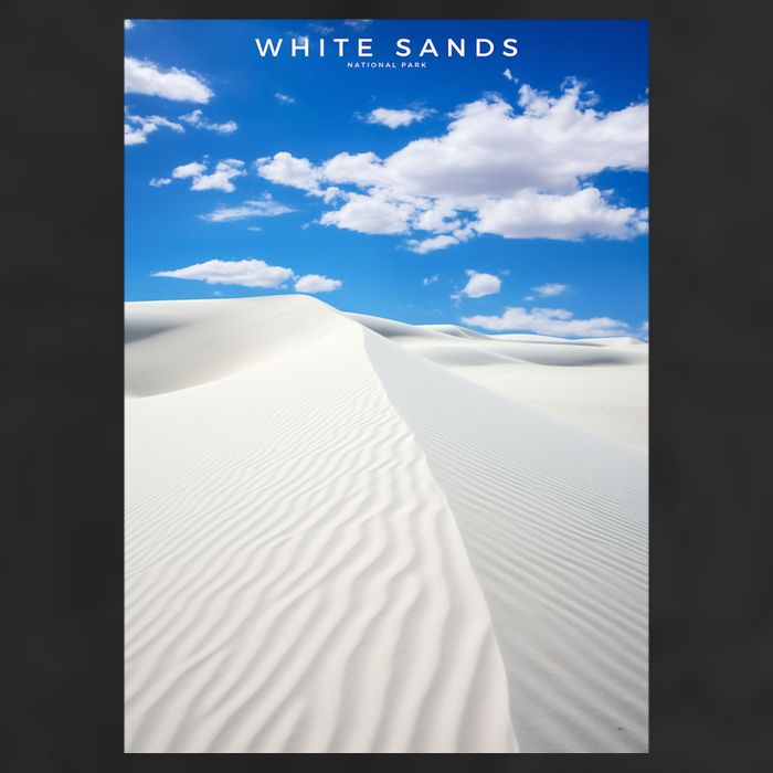 White Sands National Park 7 Panel Mesh Trucker Snapback Hat