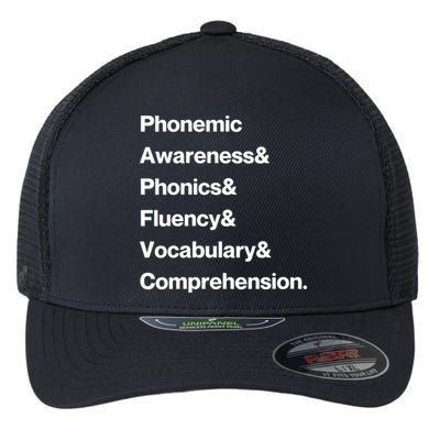 Womens Science Of Reading Teacher Structured Literacy Flexfit Unipanel Trucker Cap