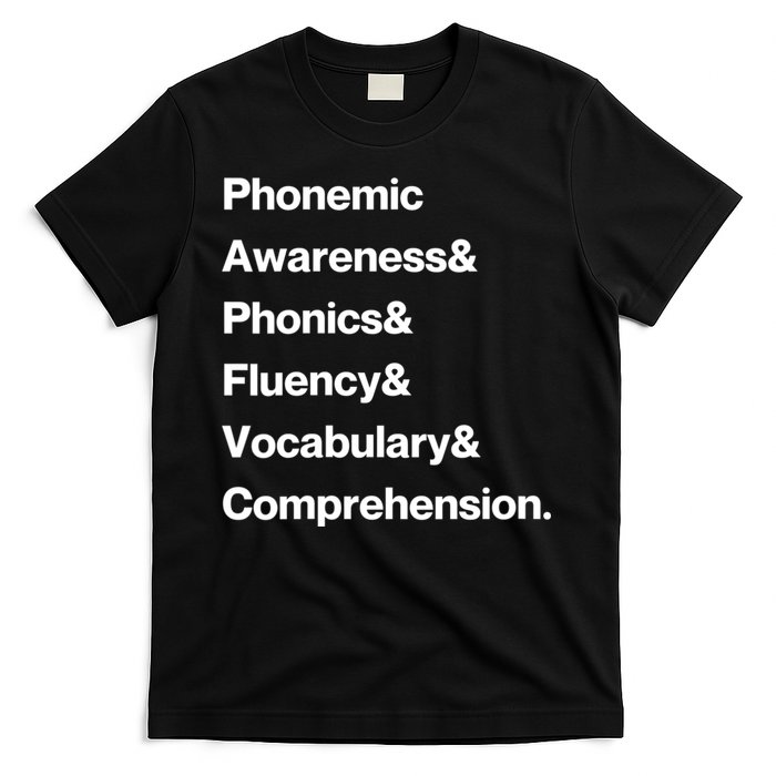Womens Science Of Reading Teacher Structured Literacy T-Shirt