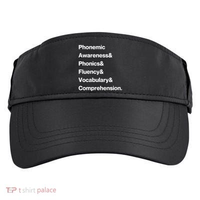 Womens Science Of Reading Teacher Structured Literacy Adult Drive Performance Visor
