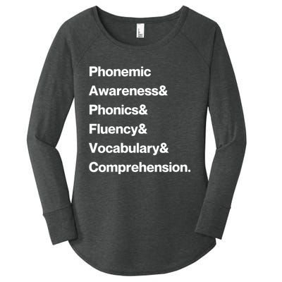 Womens Science Of Reading Teacher Structured Literacy Women's Perfect Tri Tunic Long Sleeve Shirt