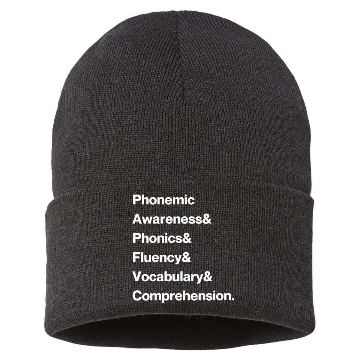 Womens Science Of Reading Teacher Structured Literacy Sustainable Knit Beanie