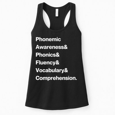 Womens Science Of Reading Teacher Structured Literacy Womens Tank Top