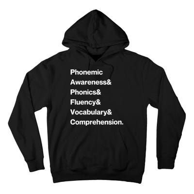 Womens Science Of Reading Teacher Structured Literacy Tall Hoodie
