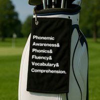 Womens Science Of Reading Teacher Structured Literacy Golf Towel
