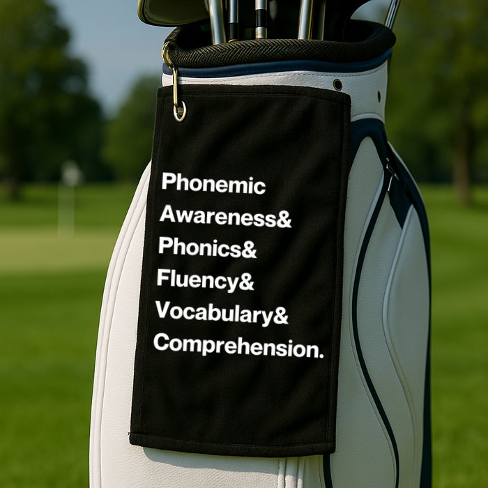 Womens Science Of Reading Teacher Structured Literacy Golf Towel