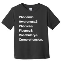 Womens Science Of Reading Teacher Structured Literacy Toddler T-Shirt