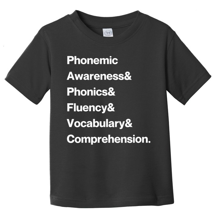 Womens Science Of Reading Teacher Structured Literacy Toddler T-Shirt