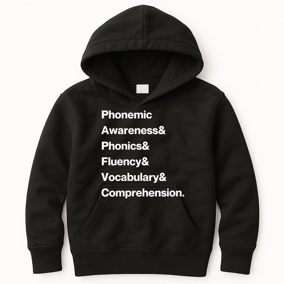 Womens Science Of Reading Teacher Structured Literacy Kids Hoodie