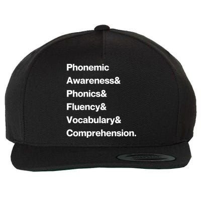 Womens Science Of Reading Teacher Structured Literacy Wool Snapback Cap