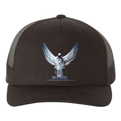 White Statue Of An Angel Of Death In A Greek Temple Yupoong Adult 5-Panel Trucker Hat