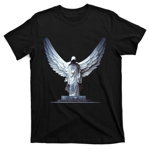 White Statue Of An Angel Of Death In A Greek Temple T-Shirt