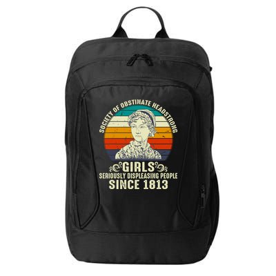 Womens Society Of Obstinate Headstrong Jane Austen City Backpack