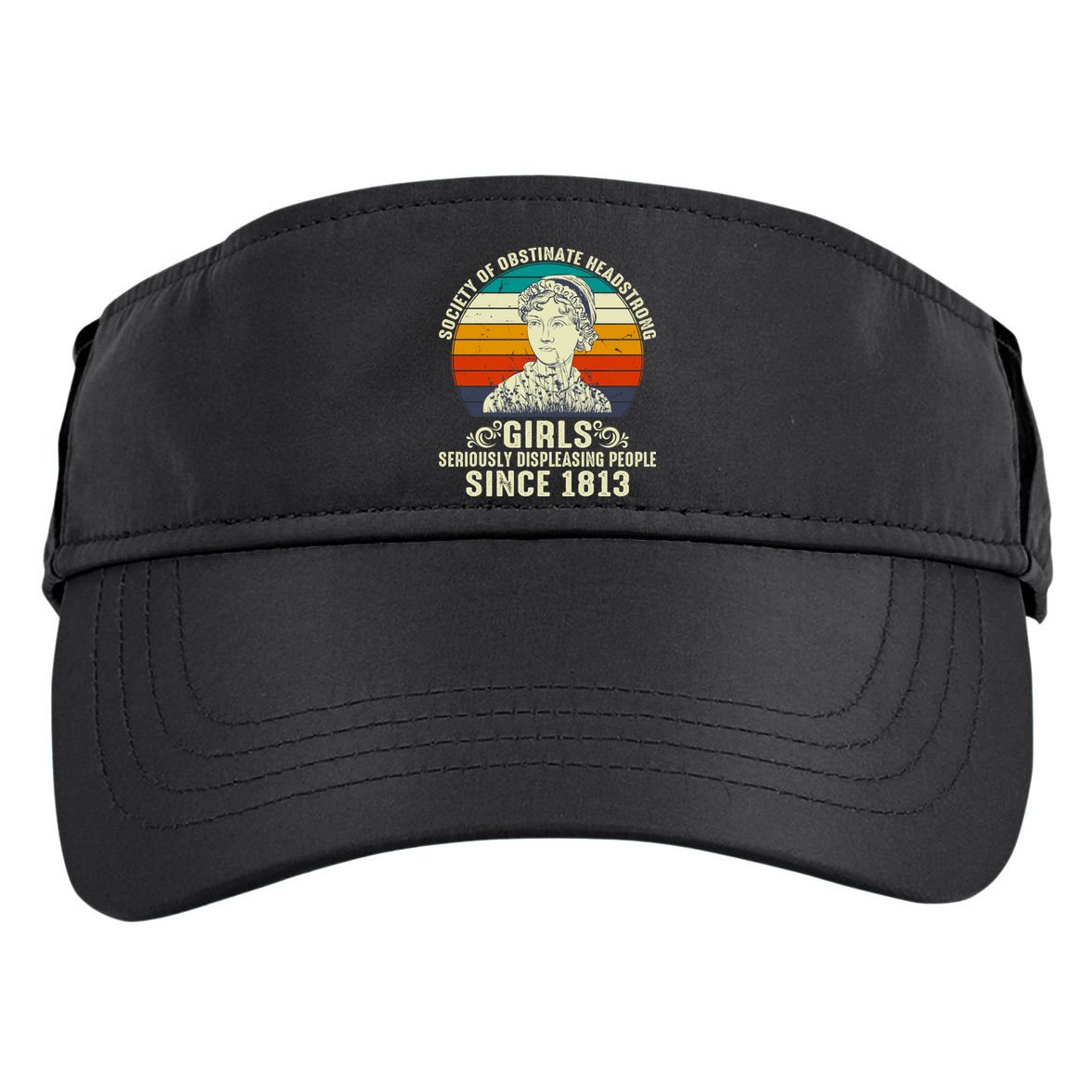 Womens Society Of Obstinate Headstrong Jane Austen Adult Drive Performance Visor