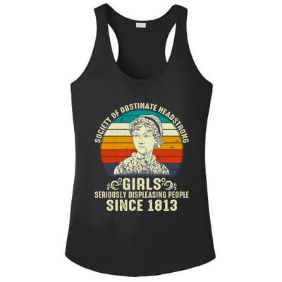 Womens Society Of Obstinate Headstrong Jane Austen Ladies PosiCharge Competitor Racerback Tank