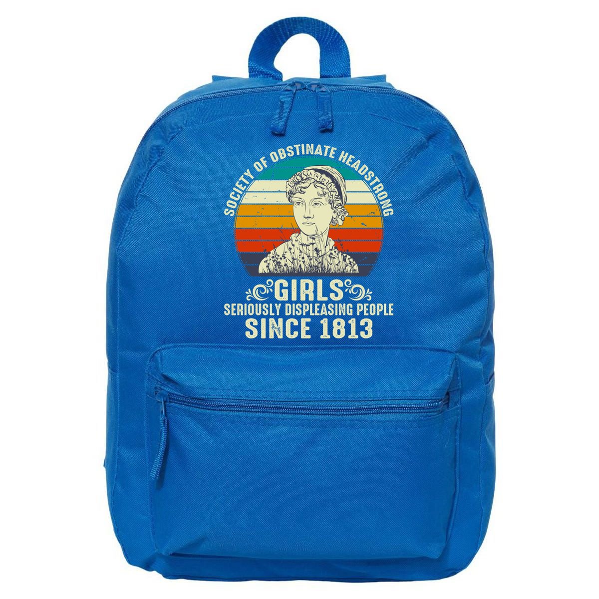 Womens Society Of Obstinate Headstrong Jane Austen 16 in Basic Backpack
