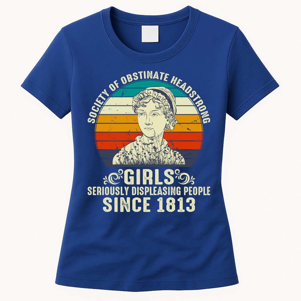 Womens Society Of Obstinate Headstrong Jane Austen Womens T-Shirt