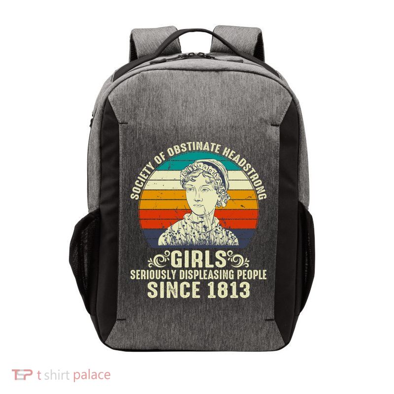 Womens Society Of Obstinate Headstrong Jane Austen Vector Backpack