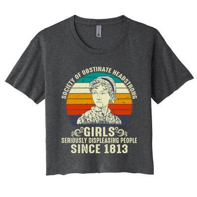 Womens Society Of Obstinate Headstrong Jane Austen Women's Crop Top Tee