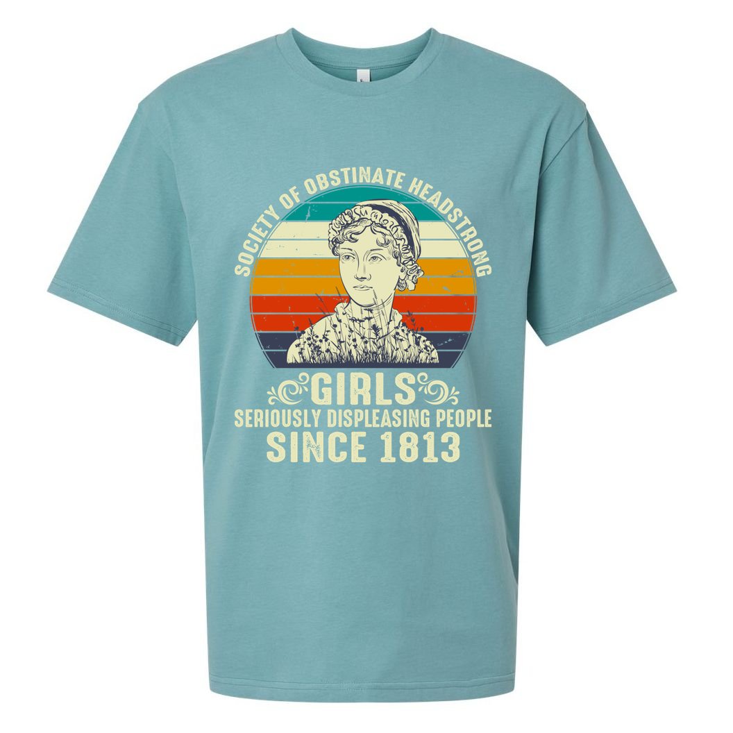 Womens Society Of Obstinate Headstrong Jane Austen Sueded Cloud Jersey T-Shirt