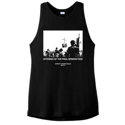 Worldfuckingpeace Store Offering Of The Final Benediction Ladies PosiCharge Tri-Blend Wicking Tank