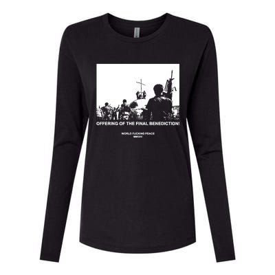 Worldfuckingpeace Store Offering Of The Final Benediction Womens Cotton Relaxed Long Sleeve T-Shirt