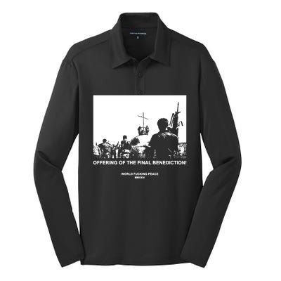 Worldfuckingpeace Store Offering Of The Final Benediction Silk Touch Performance Long Sleeve Polo