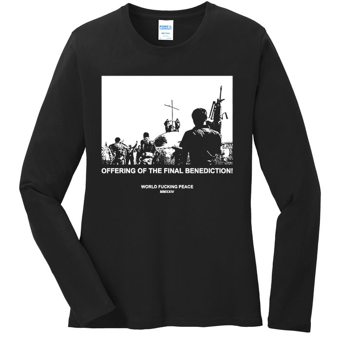 Worldfuckingpeace Store Offering Of The Final Benediction Ladies Long Sleeve Shirt