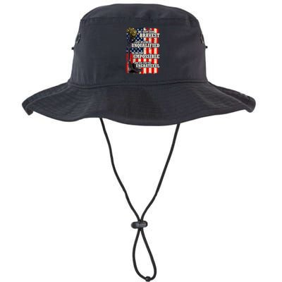We Sent Our Bravest Support Military Veterans USA Flag Bucket Hat