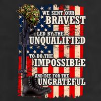 We Sent Our Bravest Support Military Veterans USA Flag 11oz C Handle Ceramic Mug