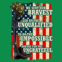 We Sent Our Bravest Support Military Veterans USA Flag T-Shirt