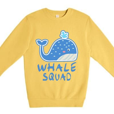 Whale Squad Ocean Love Gift Premium Crewneck Sweatshirt