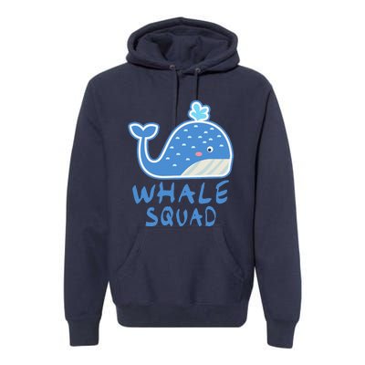 Whale Squad Ocean Love Gift Premium Hoodie