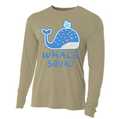 Whale Squad Ocean Love Gift Cooling Performance Long Sleeve Crew