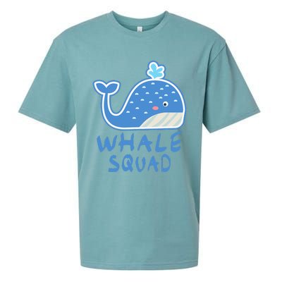 Whale Squad Ocean Love Gift Sueded Cloud Jersey T-Shirt