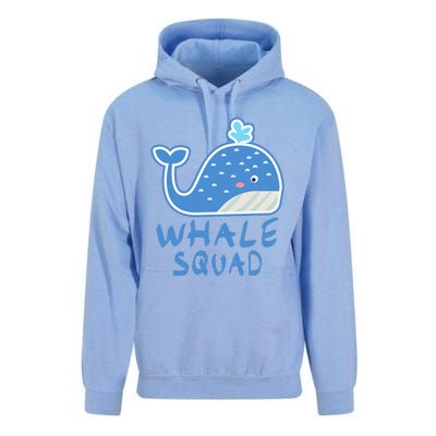 Whale Squad Ocean Love Gift Unisex Surf Hoodie