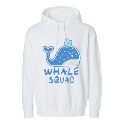 Whale Squad Ocean Love Gift Garment-Dyed Fleece Hoodie