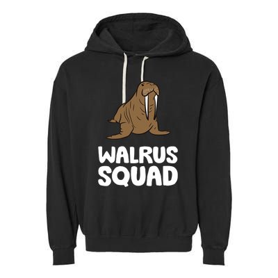 Walrus Squad Ocean Animal Funny Walrus Squad Premium Garment-Dyed Fleece Hoodie