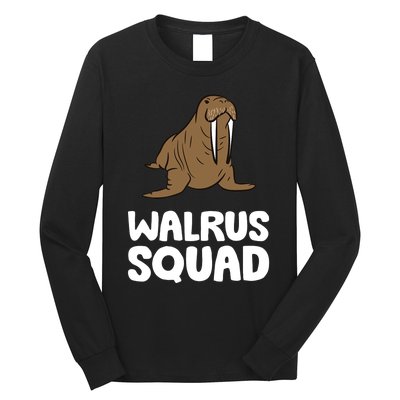 Walrus Squad Ocean Animal Funny Walrus Squad Premium Long Sleeve Shirt