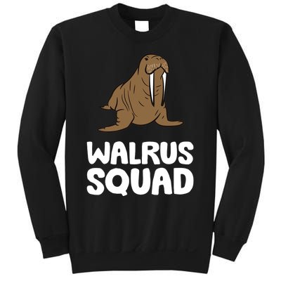 Walrus Squad Ocean Animal Funny Walrus Squad Premium Sweatshirt