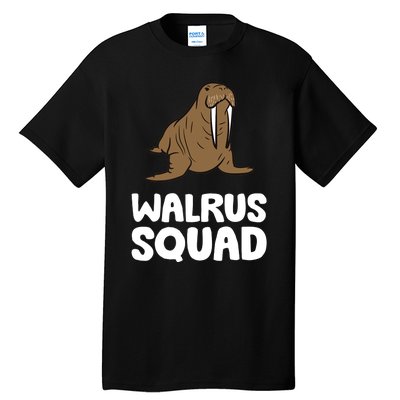 Walrus Squad Ocean Animal Funny Walrus Squad Premium Tall T-Shirt