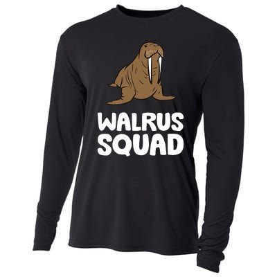 Walrus Squad Ocean Animal Funny Walrus Squad Premium Cooling Performance Long Sleeve Crew